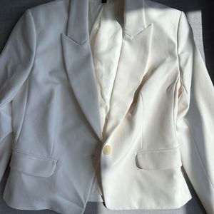 Express Ivory One Button Blazer